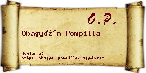 Obagyán Pompilla névjegykártya
